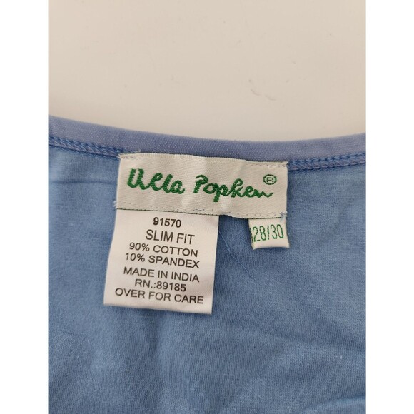 Ulla Popken Womens Plus 28/30 blue Cami Tank Top  Sleeveless - Picture 4 of 5